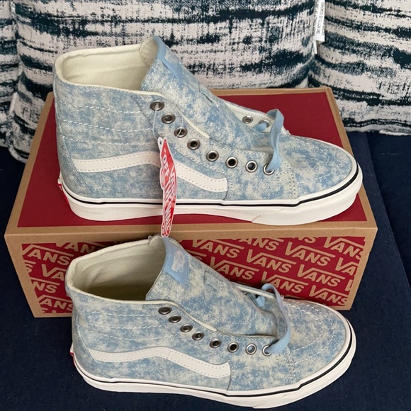 Vans Sk8-Hi Tapered Denimdstry Winter Sky Marshmalow MENS - Picture 3 of 16